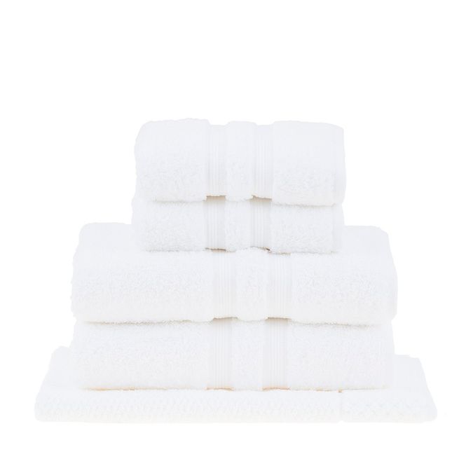 jogo toalhas banho buddemeyer 5p algodão egípcio branco