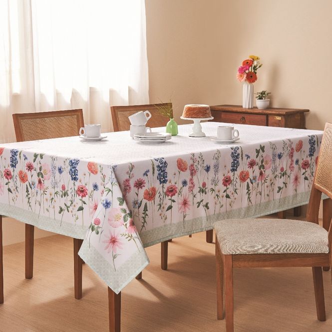 toalha mesa casa com casa retangular 8 lugares seja-como-flor