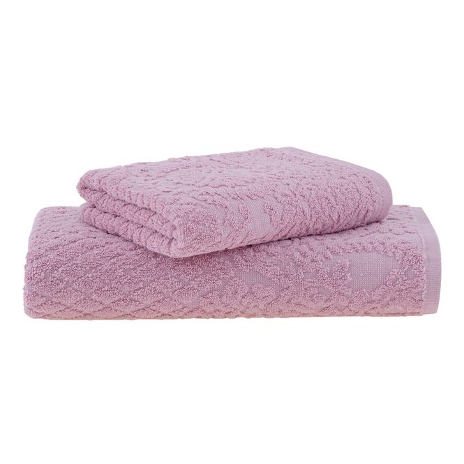 jogo toalhas banho buddemeyer 2p ellen rosa