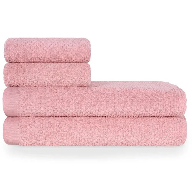 jogo toalhas banhão by the bed 4p supreme rosa