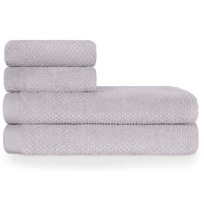 jogo toalhas banhão by the bed 4p supreme cinza