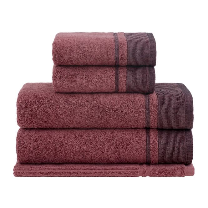 jogo toalhas banho buddemeyer 5p vivace vermelho 005