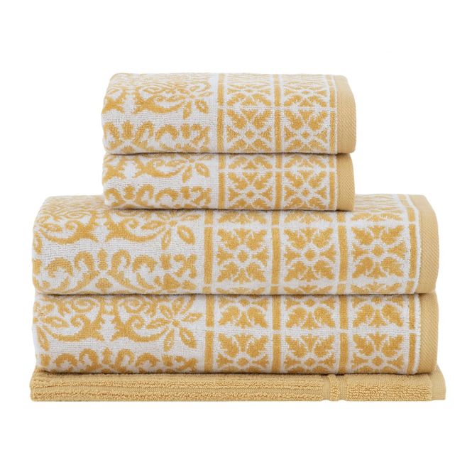 jogo toalhas banho buddemeyer 5p guimarães amarelo 001