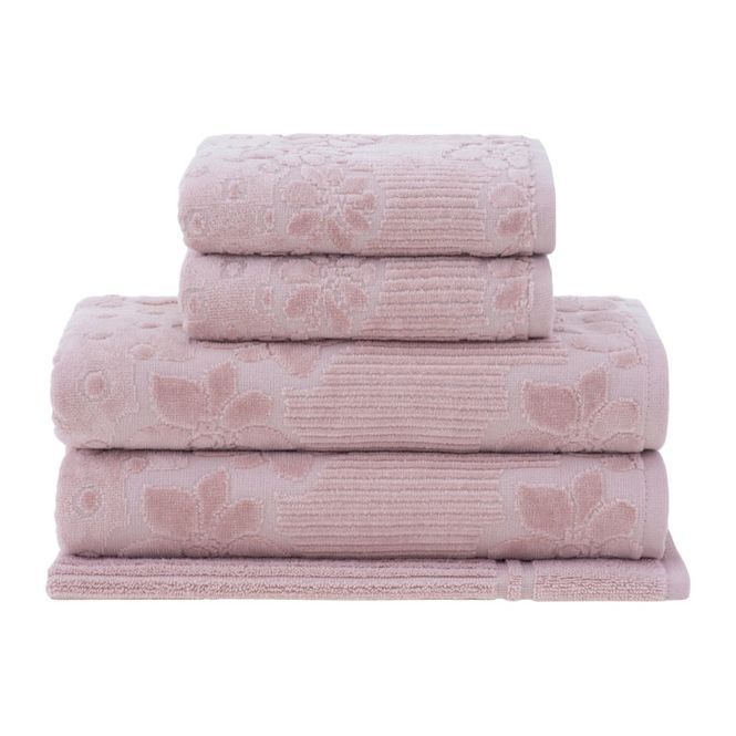 jogo toalhas banho buddemeyer 5p lollipop rosa 3231